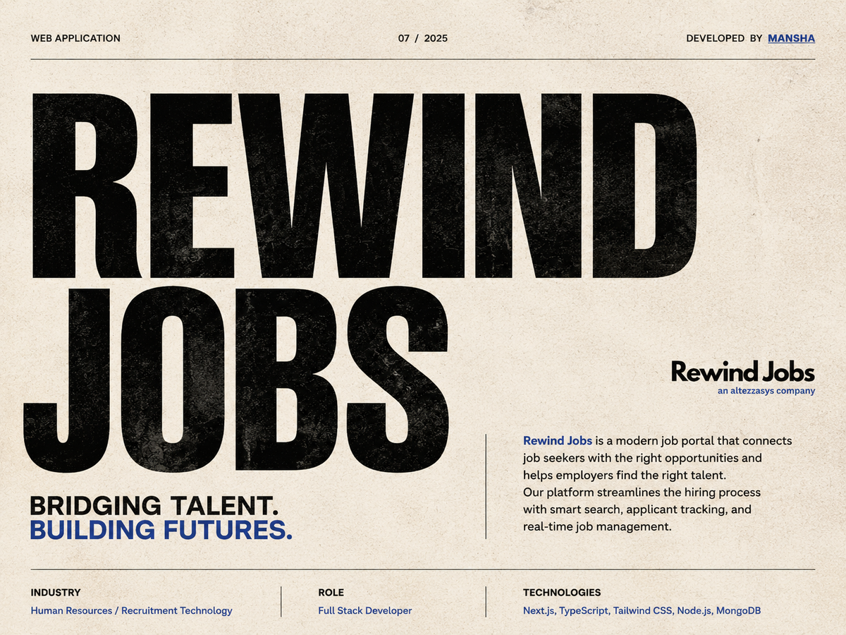 Rewind Jobs – Bridging Talent. Building Futures.