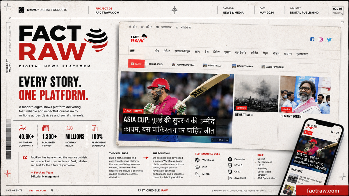 FactRaw — Digital News Platform