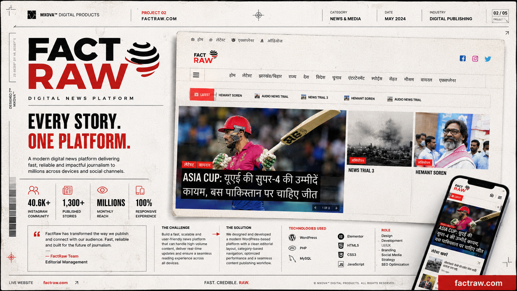 FactRaw — Digital News Platform