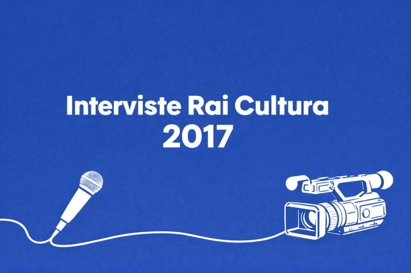 Copertina di Interviste Rai Cultura 2017