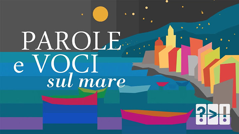 Copertina di Parole e voci sul mare