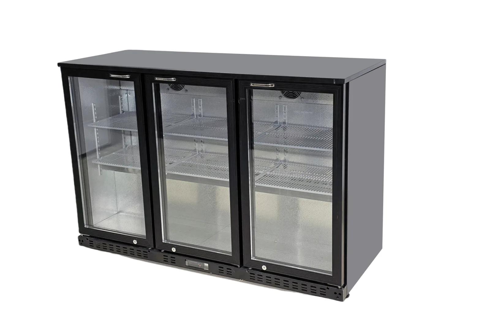 3-Door Glass Back Bar Cooler