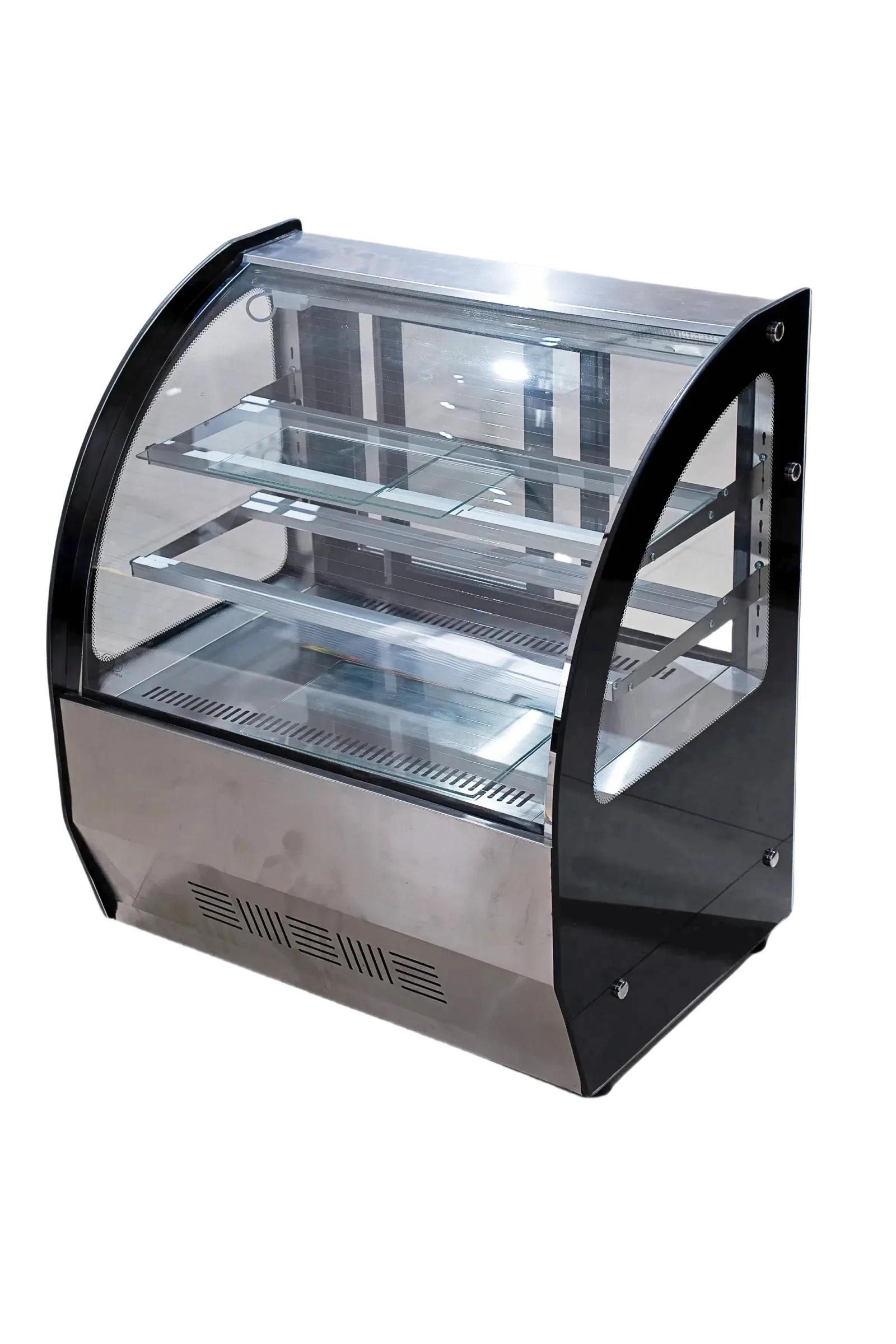 Countertop Curved Glass Cake Display Case