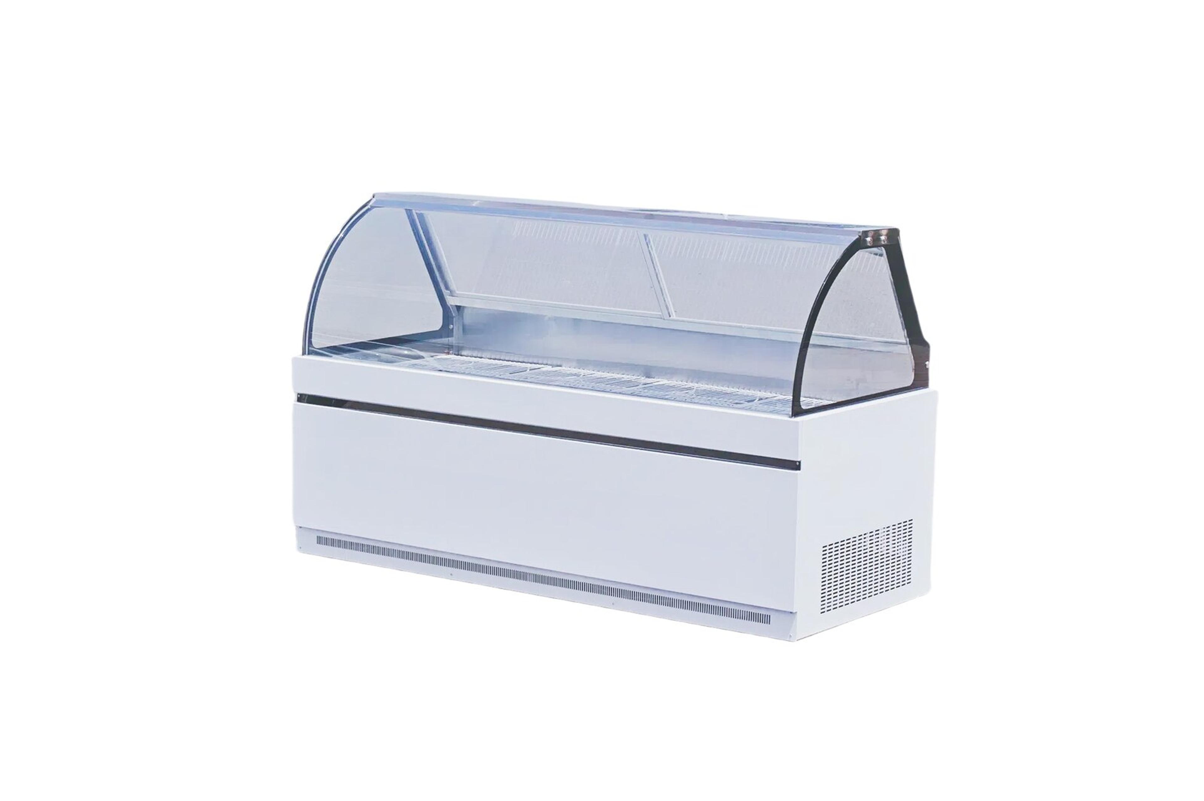Curved Glass Static Dual-Zone Deli Counter