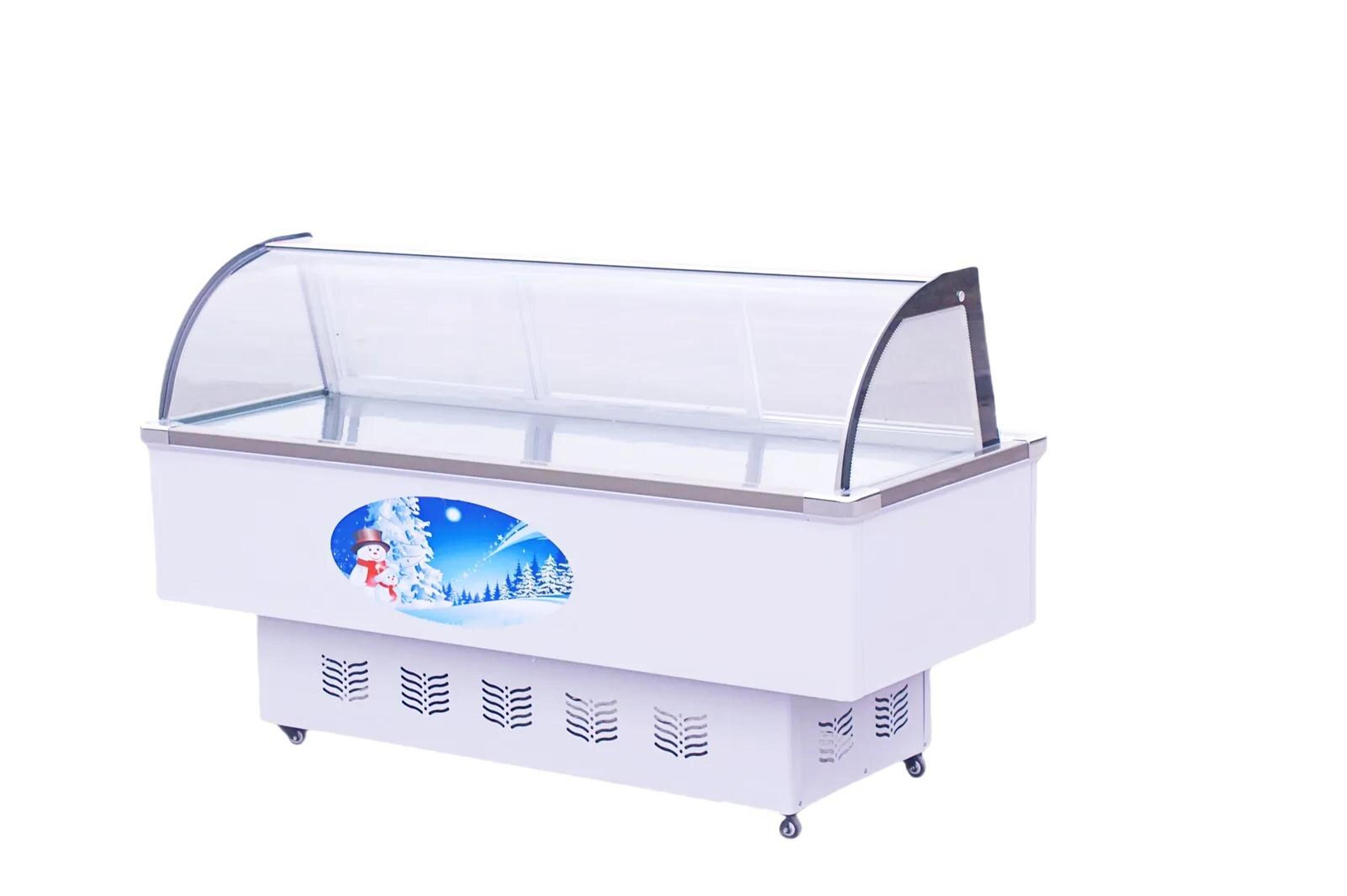 Curved Glass Two-Tier Deli Counter