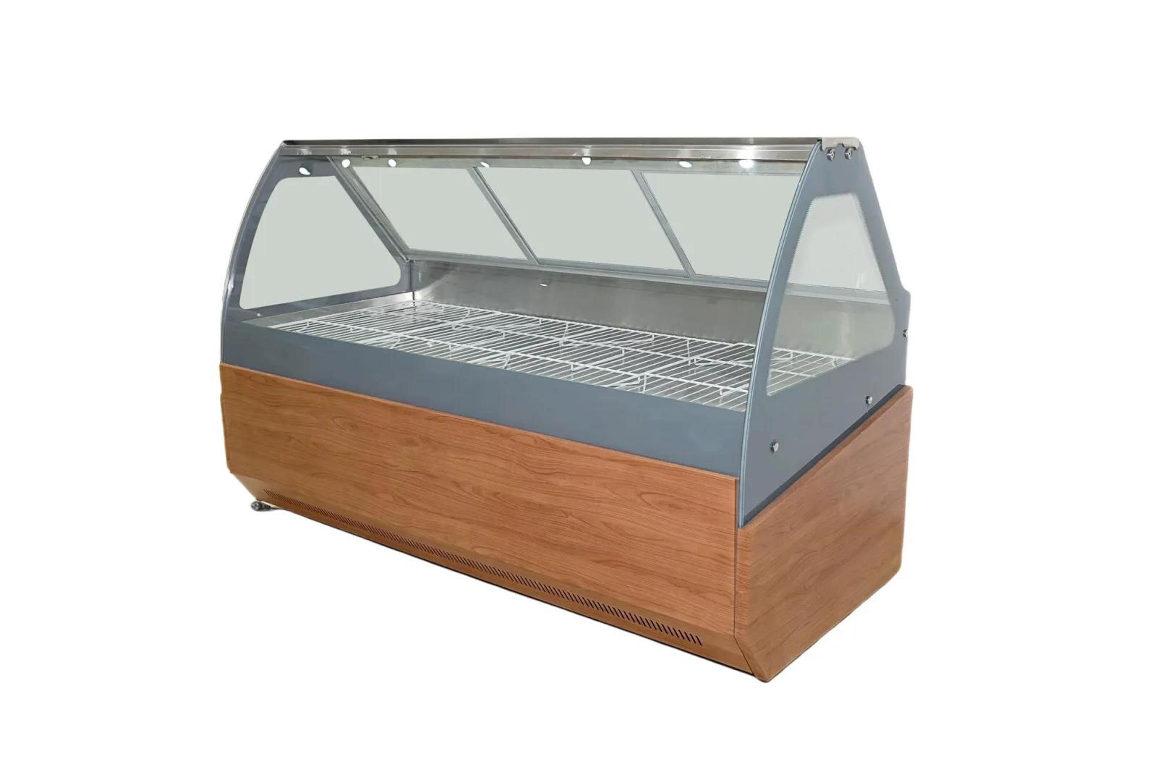 Angled Glass Dual-Zone Deli Counter