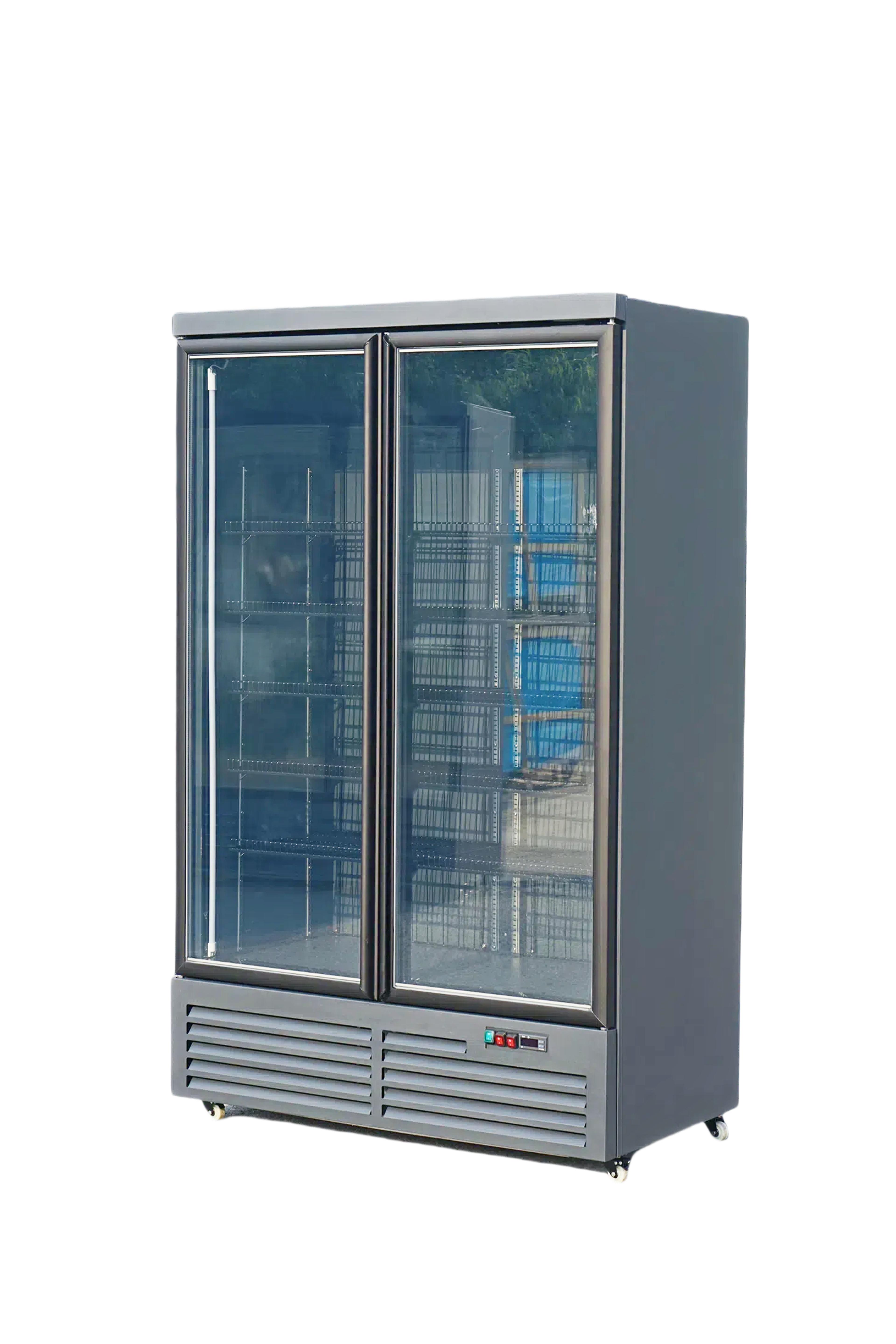 2-Door Upright Glass Door Freezer