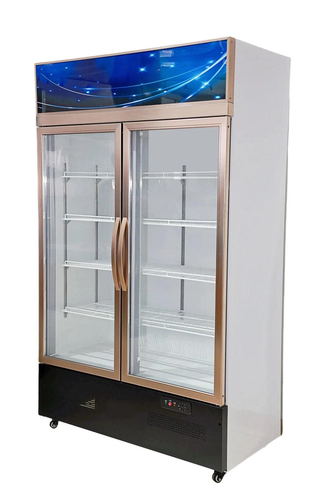 2-Door Static-Cooled Glass Door Merchandiser
