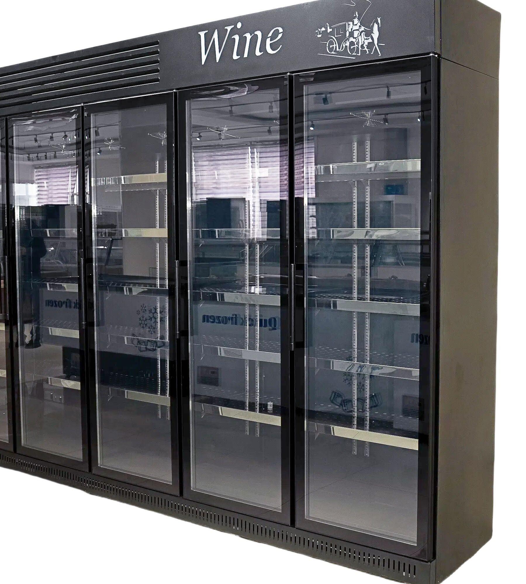 5-Door Glass Door Beverage Cooler