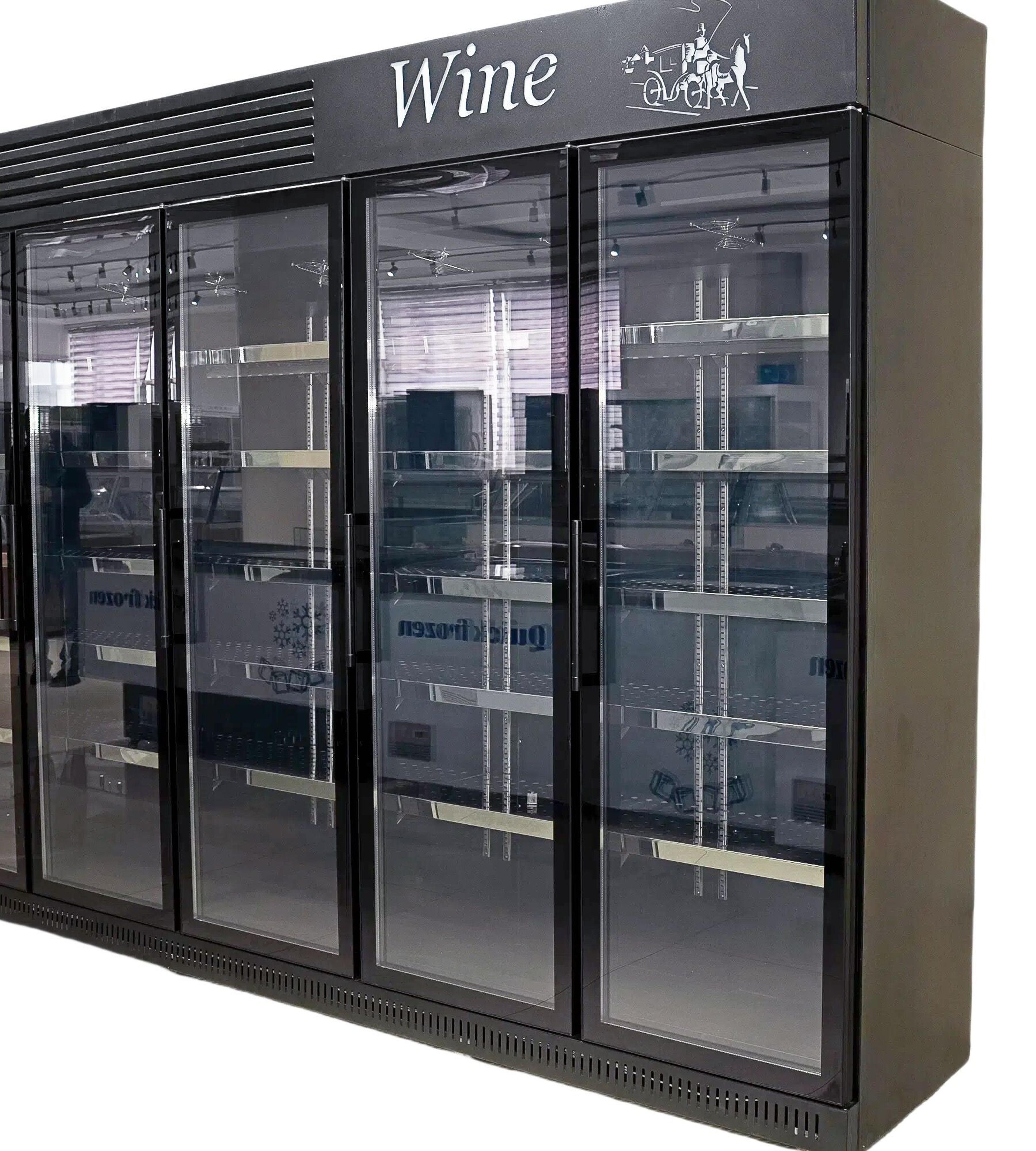 5-Door Glass Door Beverage Cooler