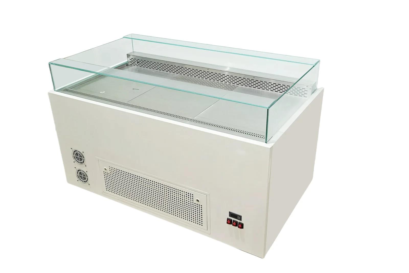 Cut Fruit Display Case with Glass Guard