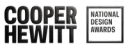 Logo for Cooper Hewitt National Design Awards in black foil texture