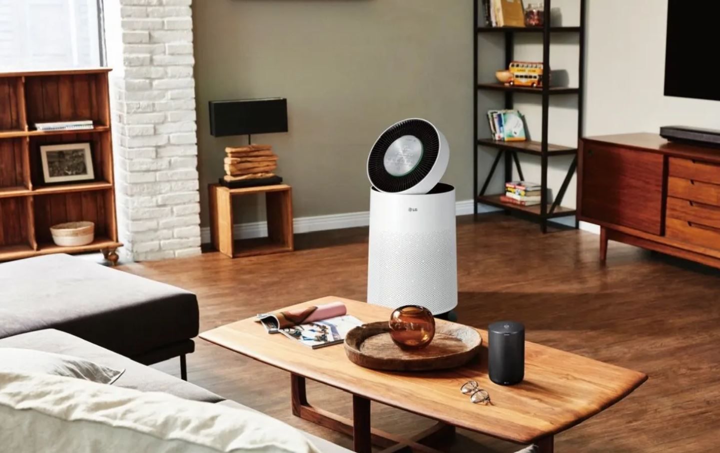 Purificador de aire LG en un hogar Purificador de aire LG en un hogar