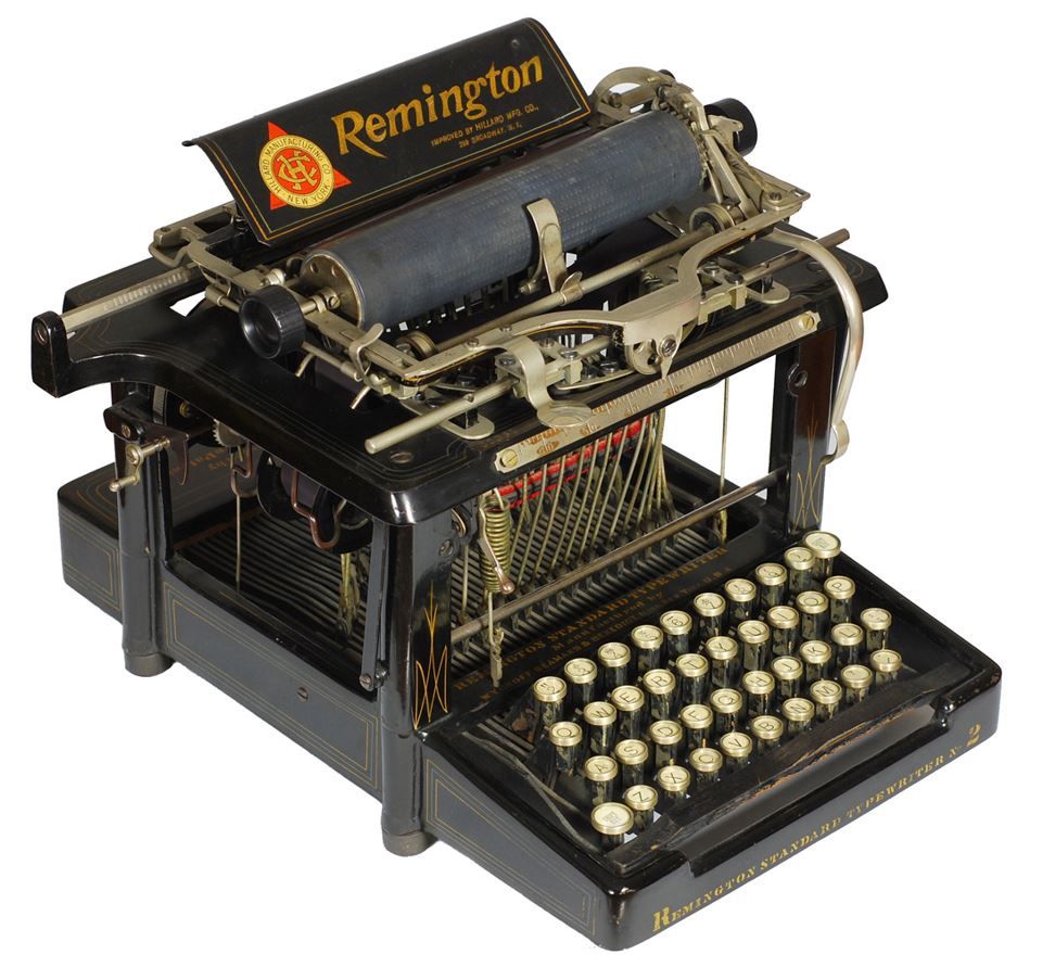 Remington Model 2 de 1878: la primera máquina de escribir en tener la tecla Shift