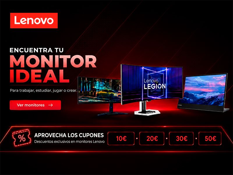 CUPONES MONITORES LENOVO