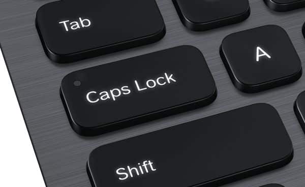 Caps Lock, la tecla para bloquear las maýusculas