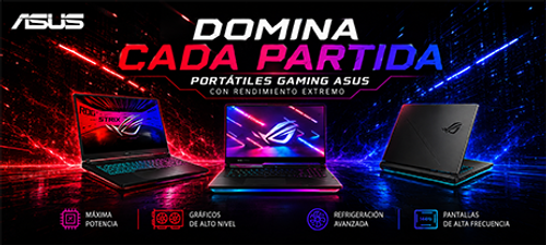 Portátiles ASUS gaming ROG y TUF