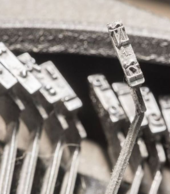 Varillas de una máquina de escribir