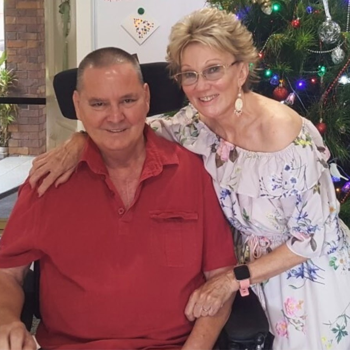 Household Capital customers John and Nan Poole smile to camera