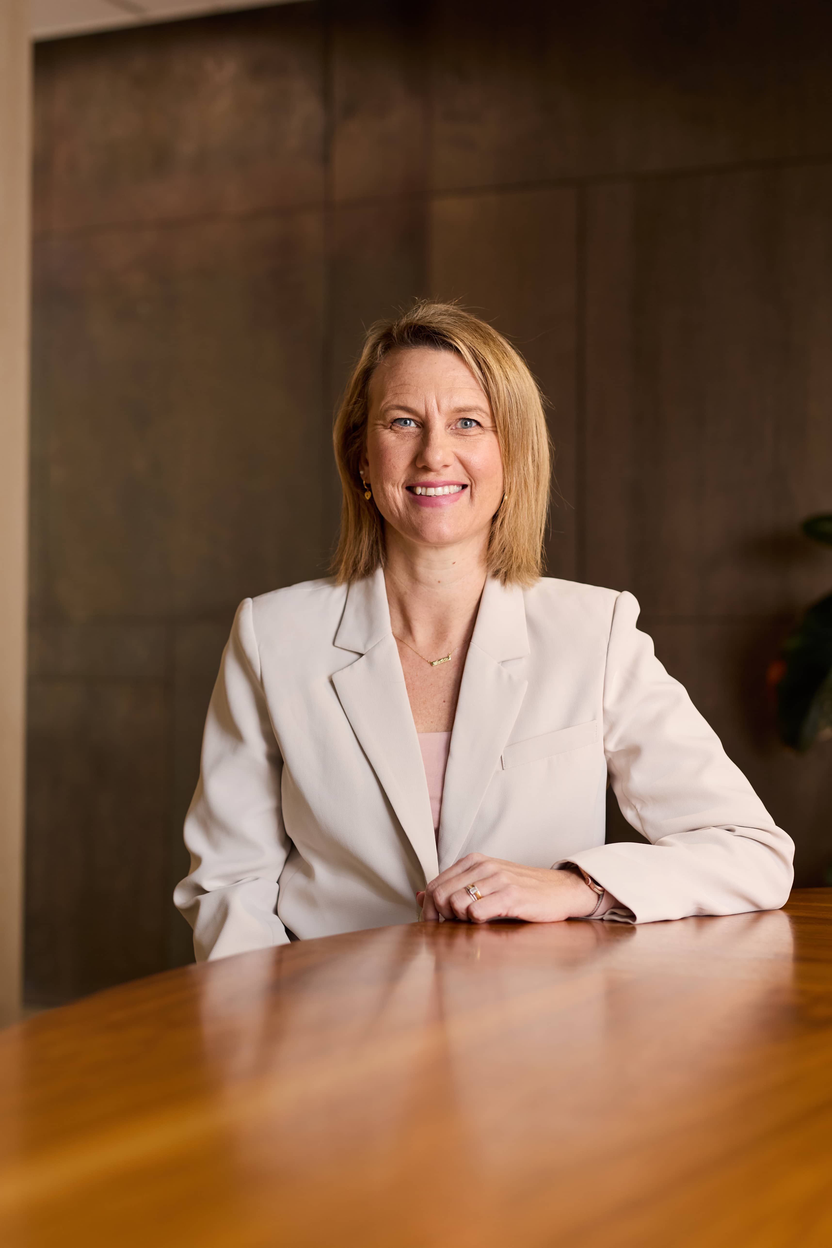Woman sitting at a desk in an office