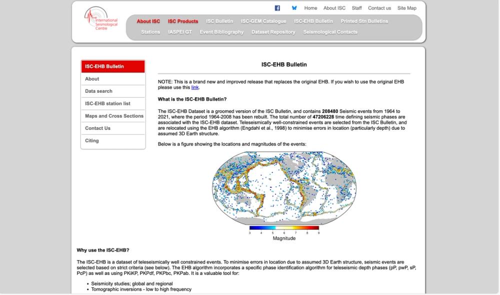 image of ISC-EHB Bulletin image of ISC-EHB Bulletin