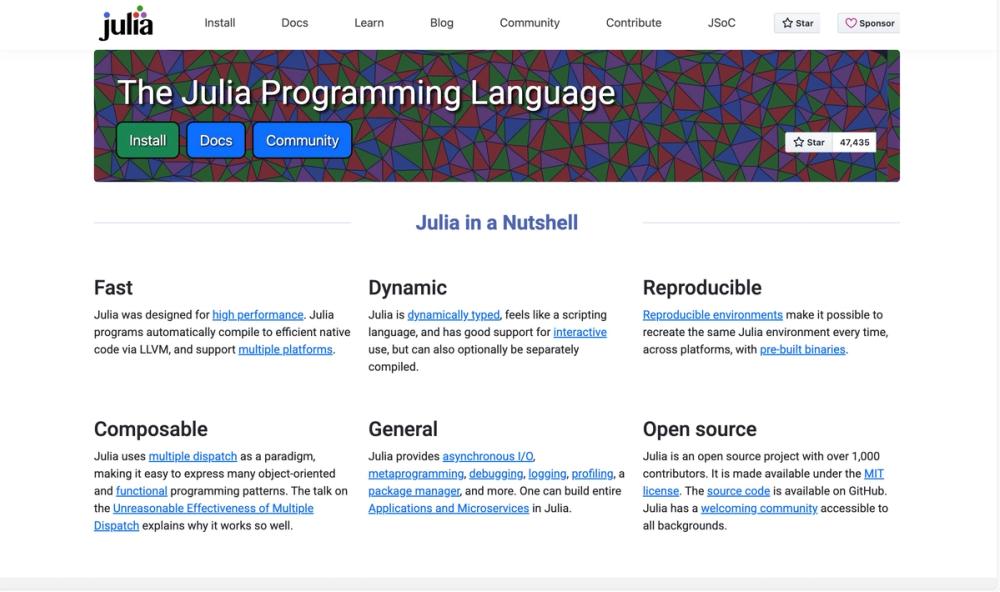 image of Julia Programming Language