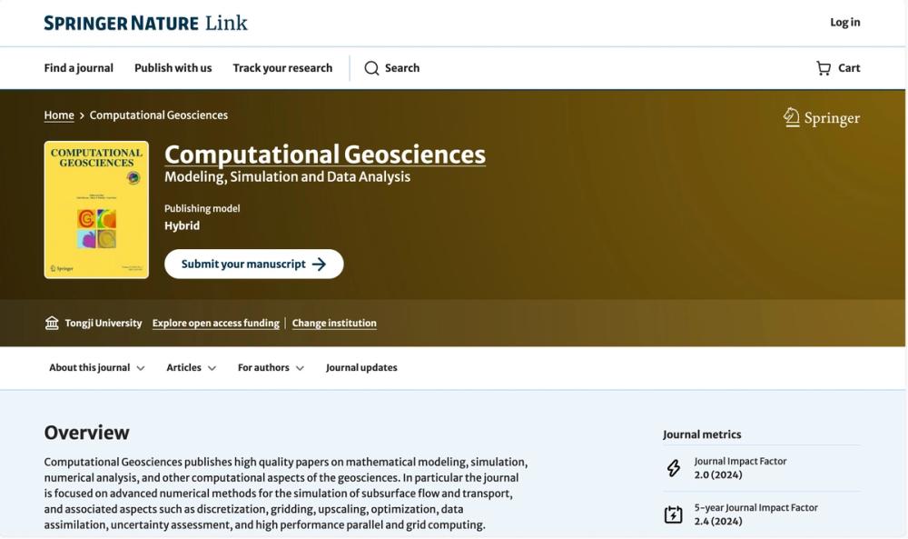 image of Computational Geosciences