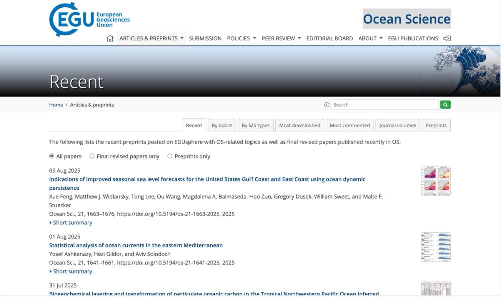 image of Ocean Science