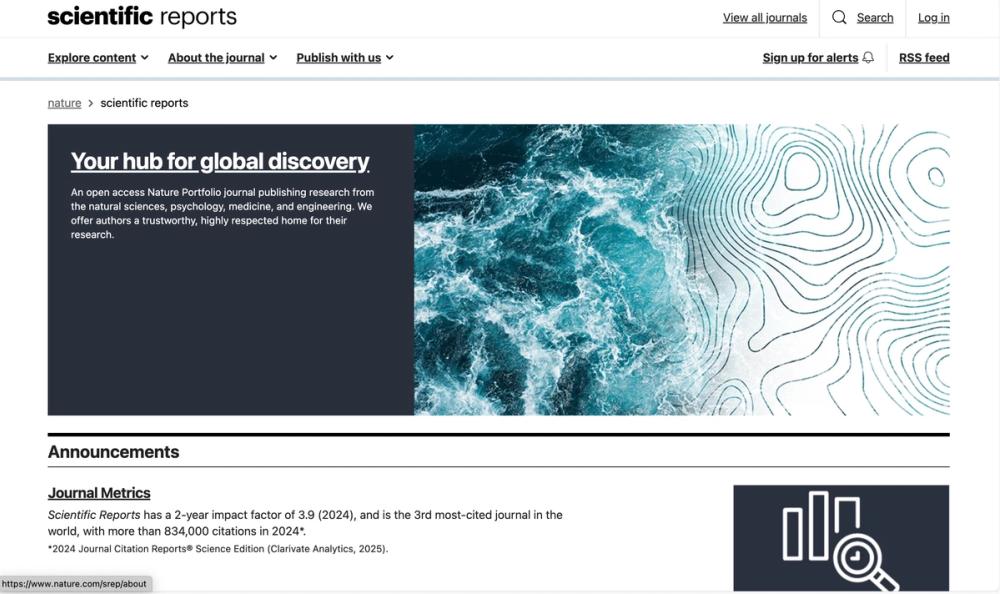 image of Scientific Reports