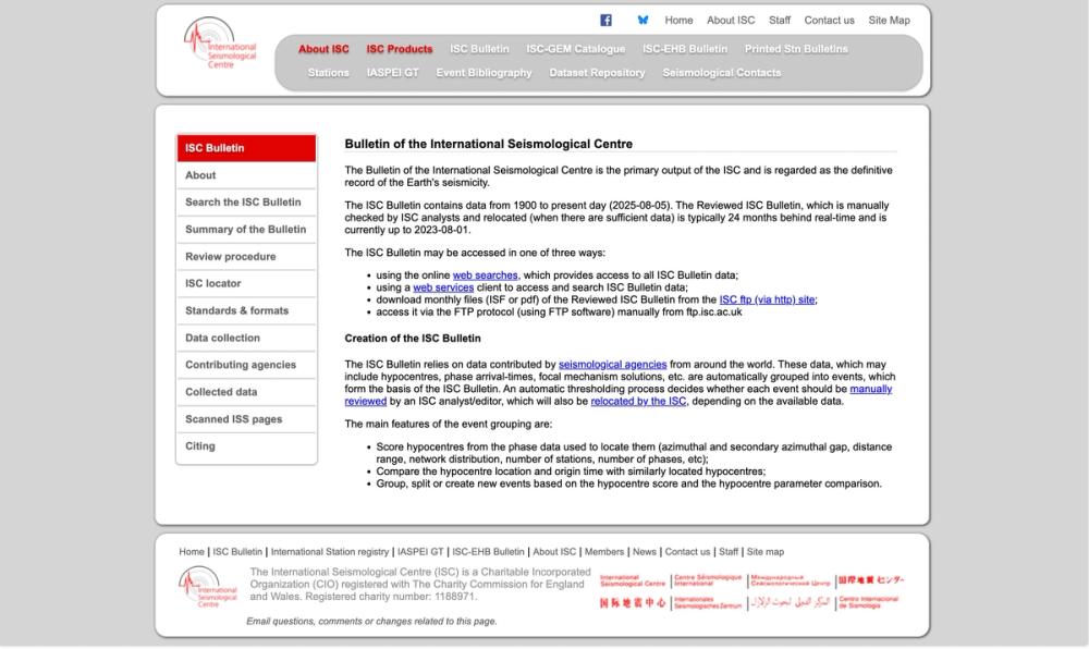 image of ISC Bulletin