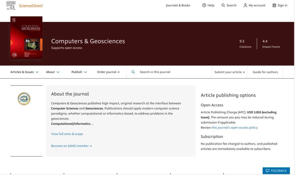 image of Computers & Geosciences