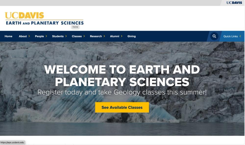 image of UC Davis Earth and Planetary Sciences