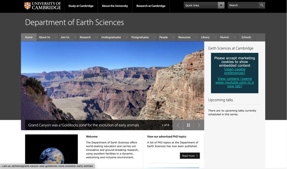 image of Department of Earth Sciences - University of Cambridge
