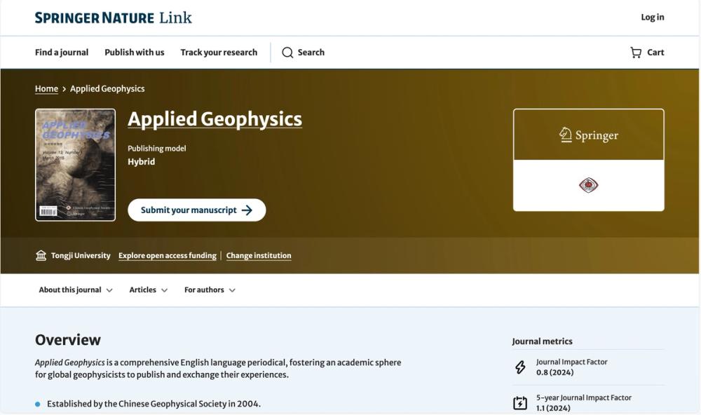 image of Applied Geophysics