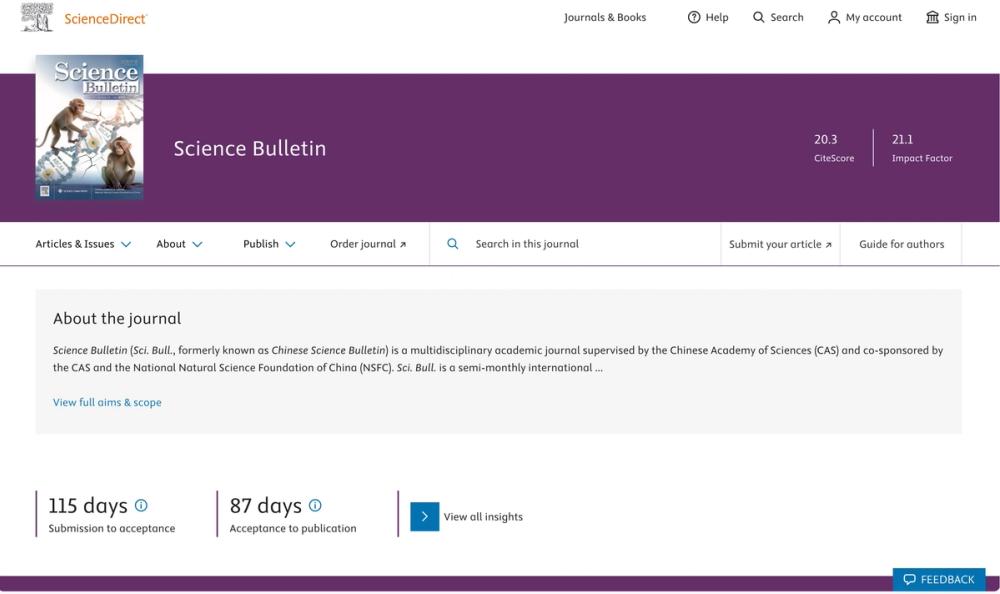 image of Science Bulletin