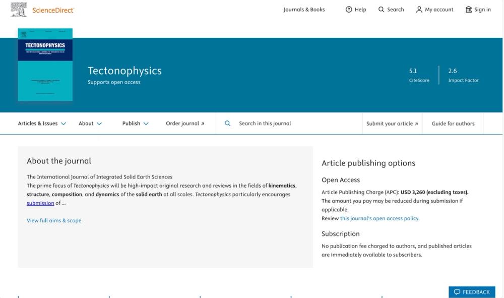 image of Tectonophysics