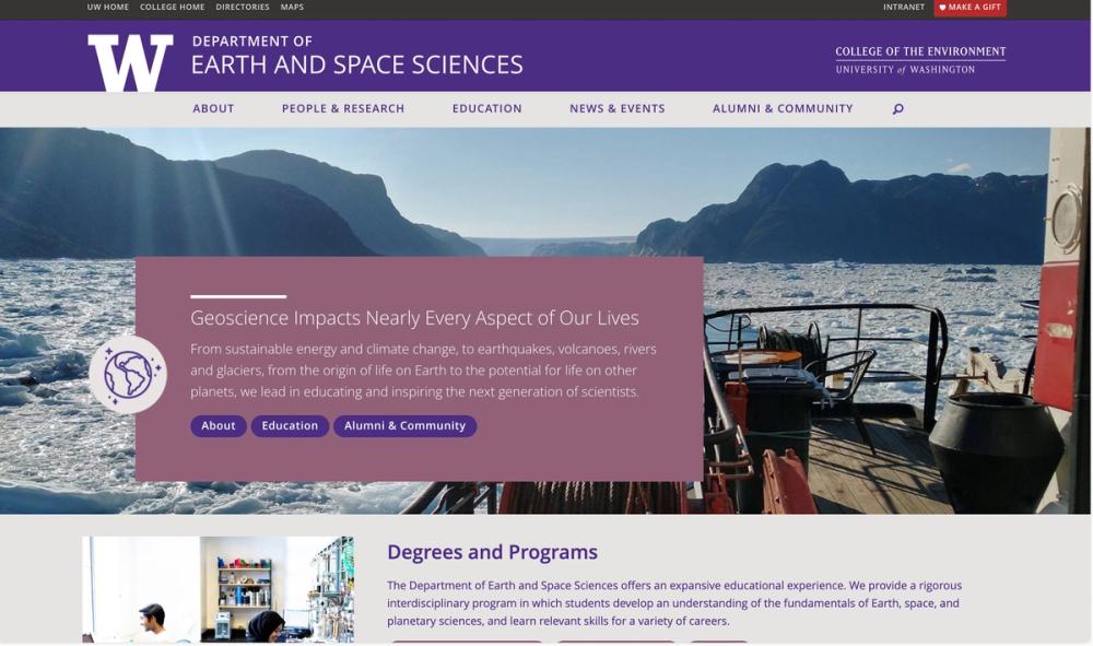 image of Department of Earth and Space Sciences - University of Washington