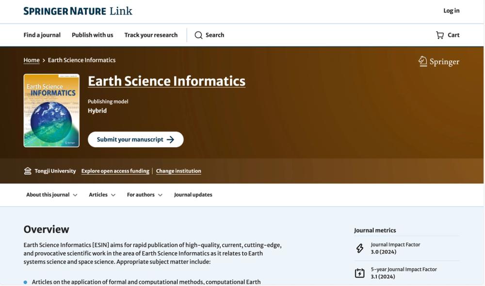 image of Earth Science Informatics