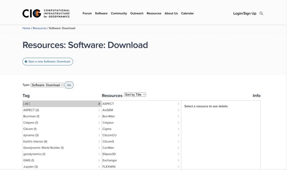 image of Geodynamics Software Downloads
