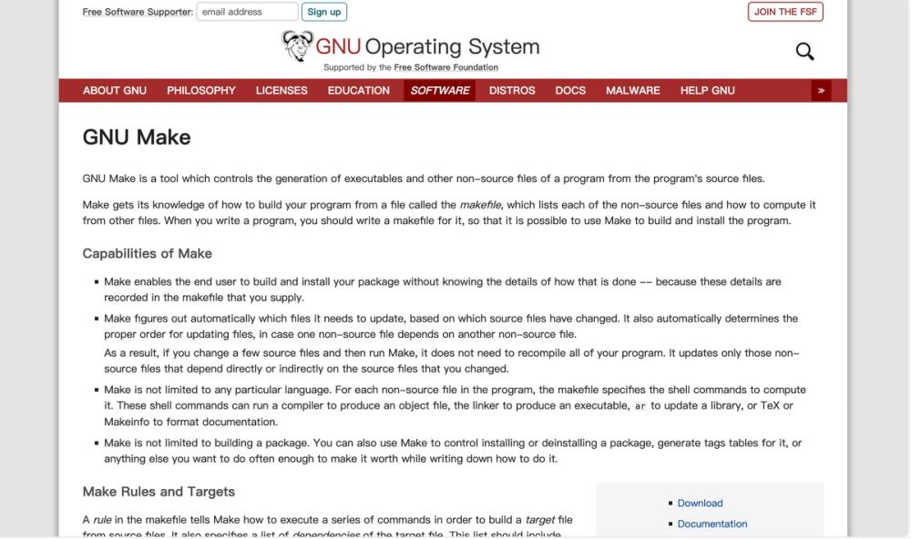 image of GNU Make