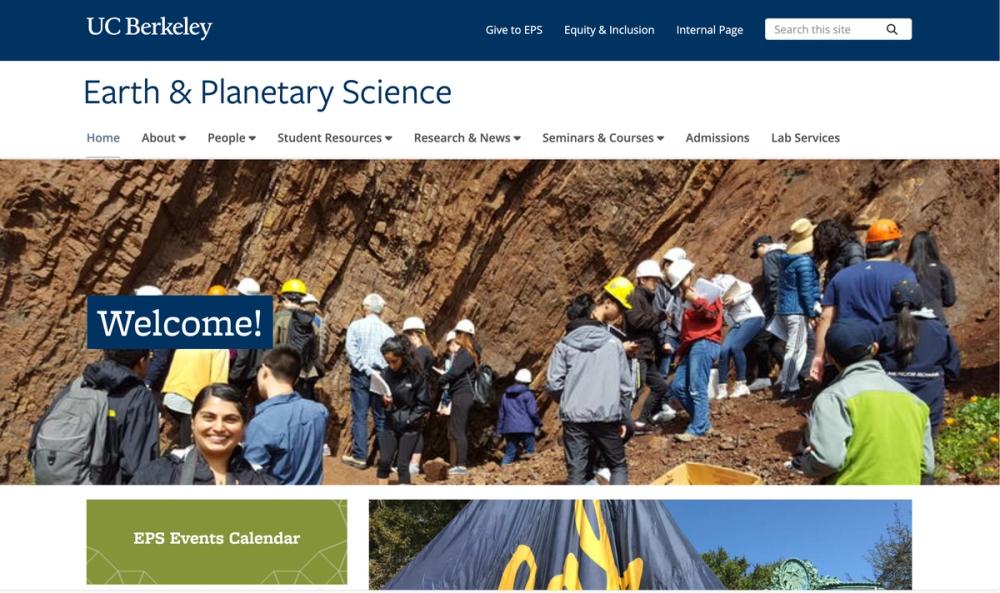 image of UC Berkeley: Earth & Planetary Science Search Terms Search this site