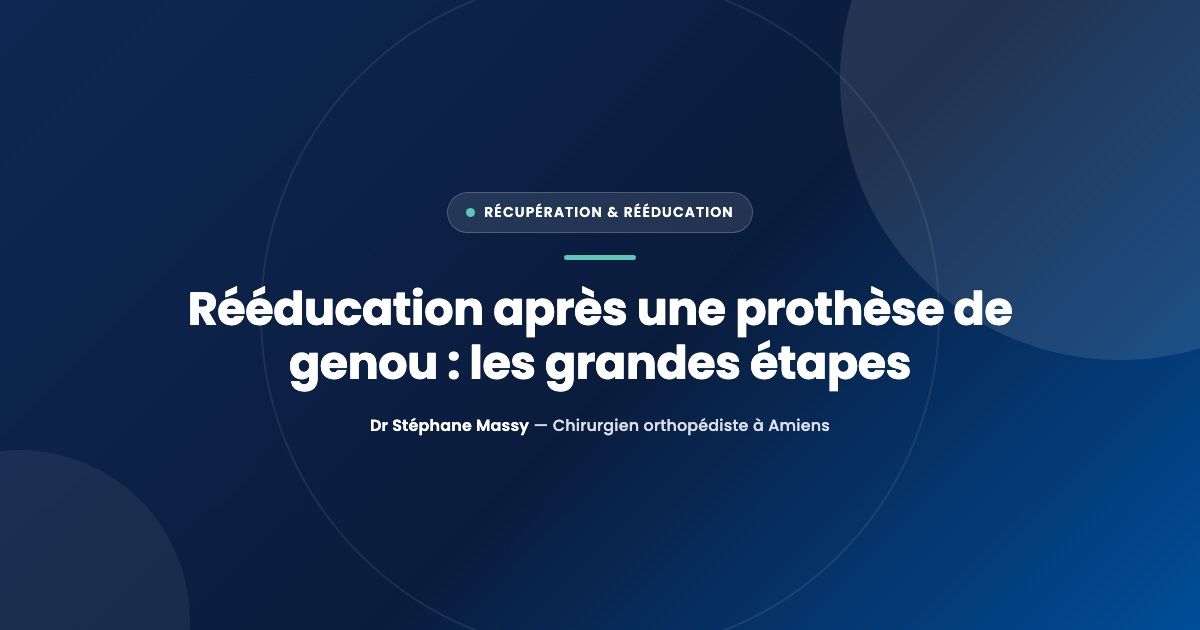 Séance de rééducation du genou avec un kinésithérapeute
