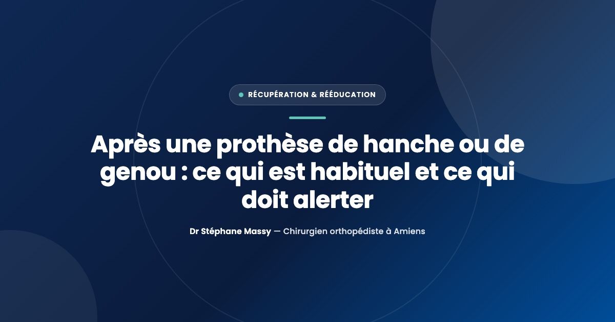 Personne marchant avec une canne pendant la convalescence après la pose d'une prothèse articulaire
