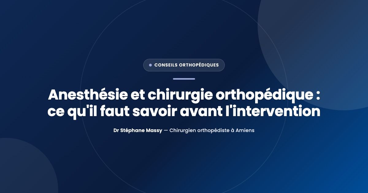 Consultation d'anesthésie avant une intervention