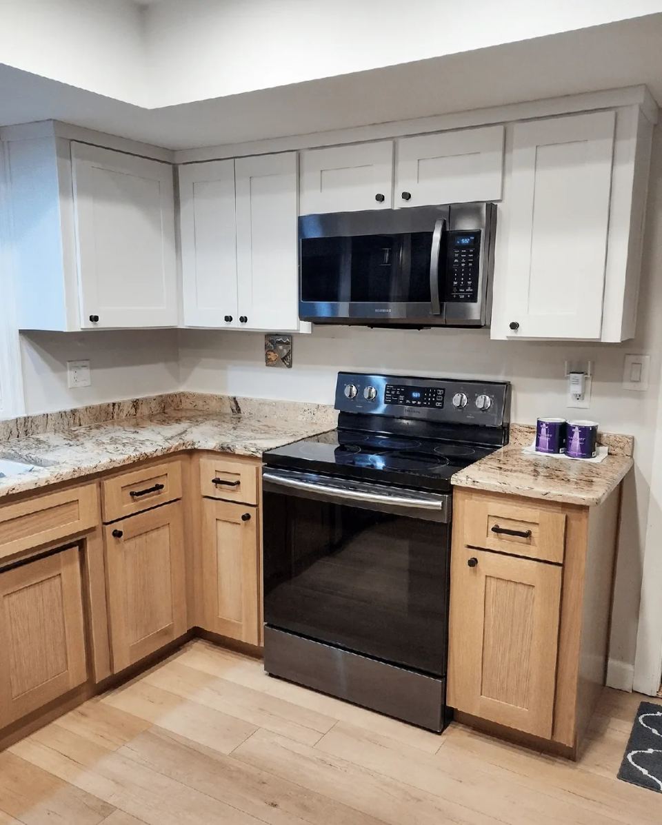 Paradise Valley Light Brown Shaker Kitchen After Better Than New Reface 1
