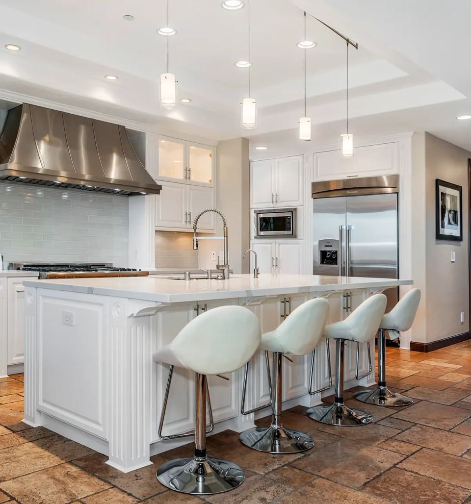 Newly remodeled modern kitch in white