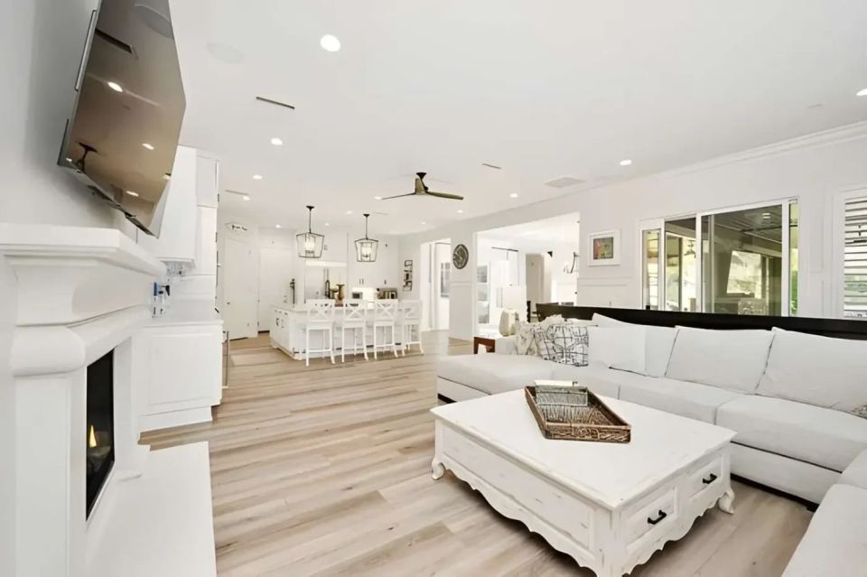Home Remodeling: open concept living room designed for comfort and functionality
