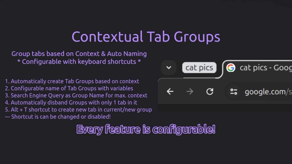 image of Contextual Tab Groups