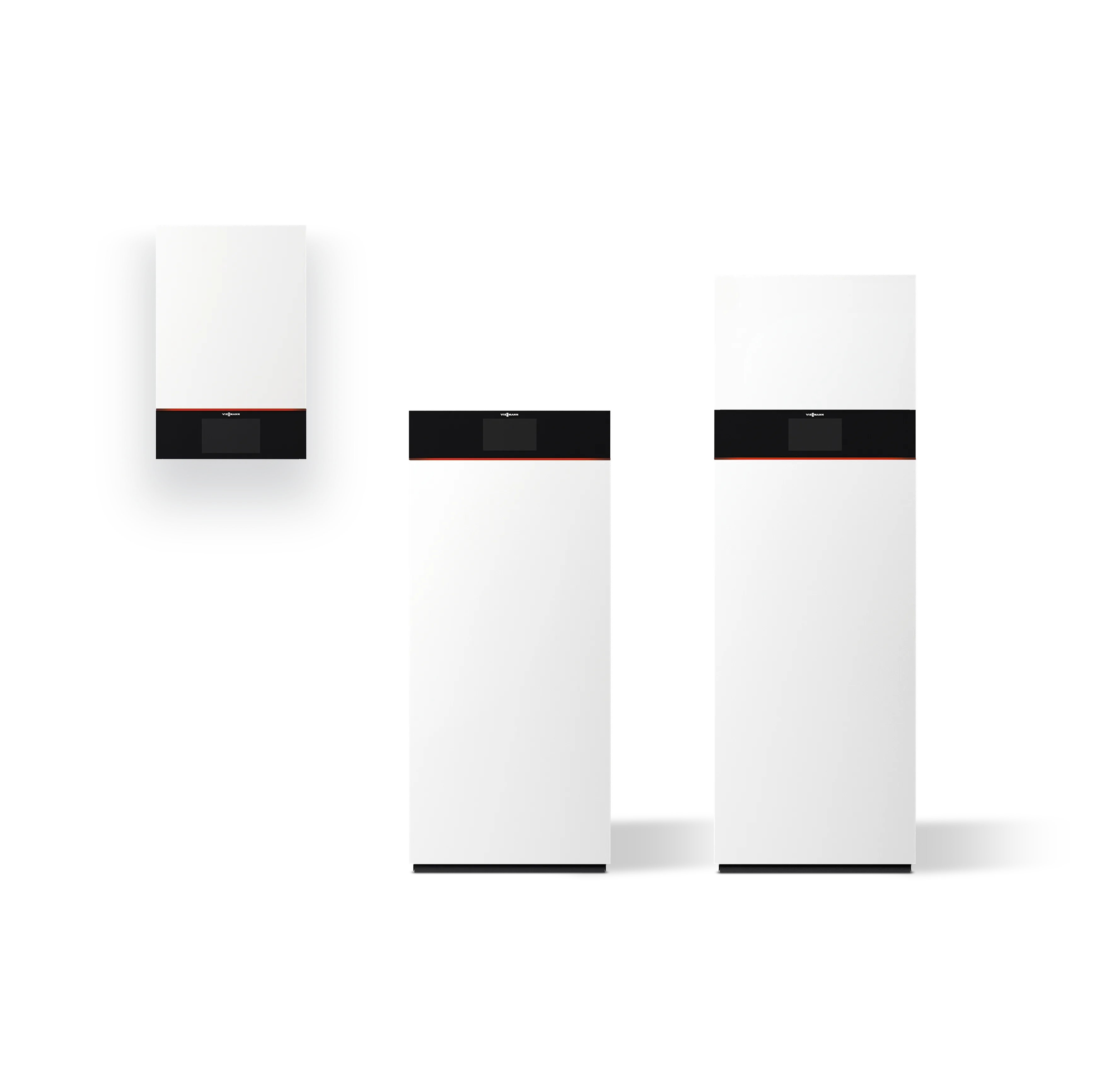 The Viessmann Vitodens product family in front of transparent background