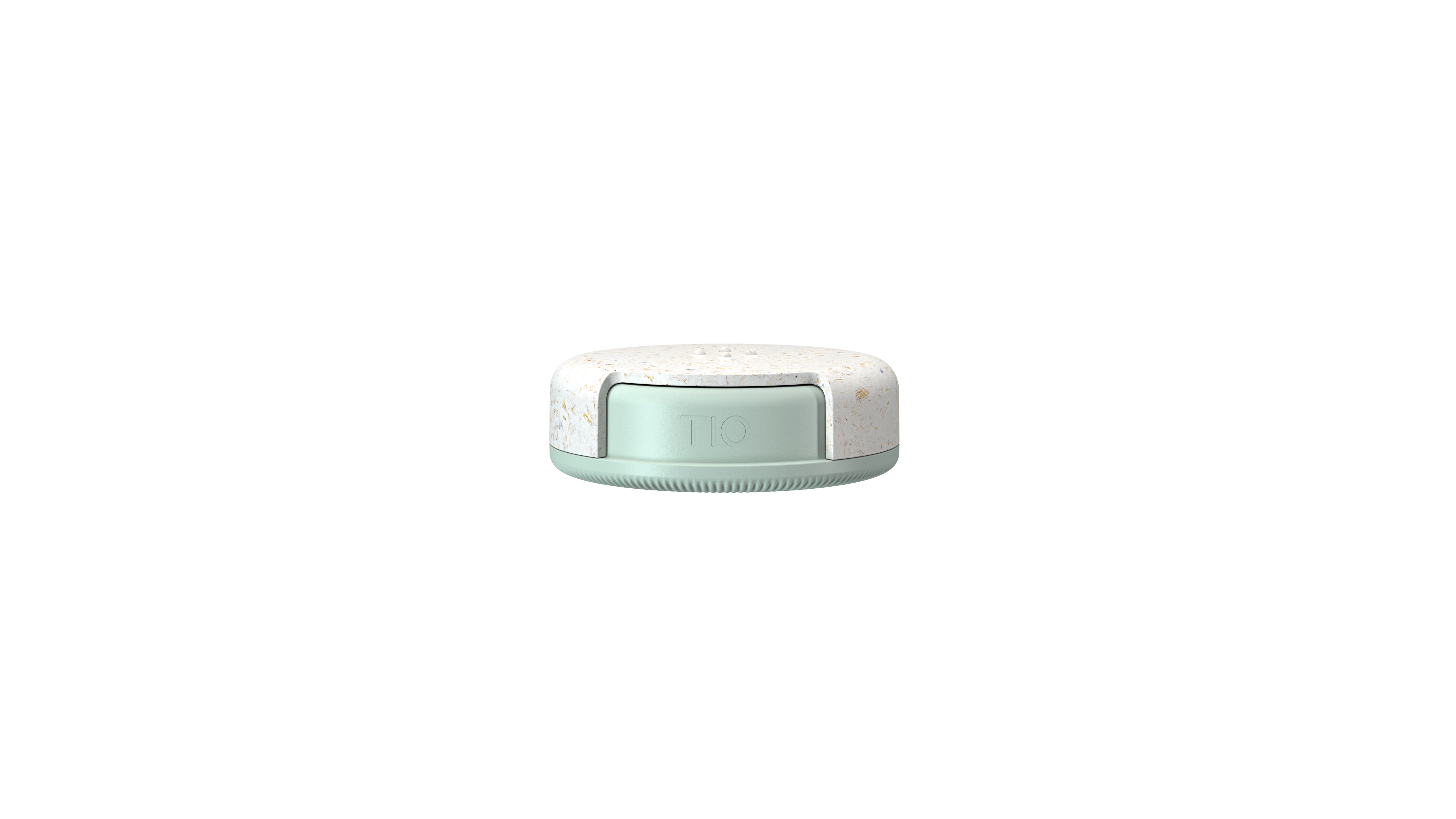 TIO dental floss dispenser in front of a transparent background